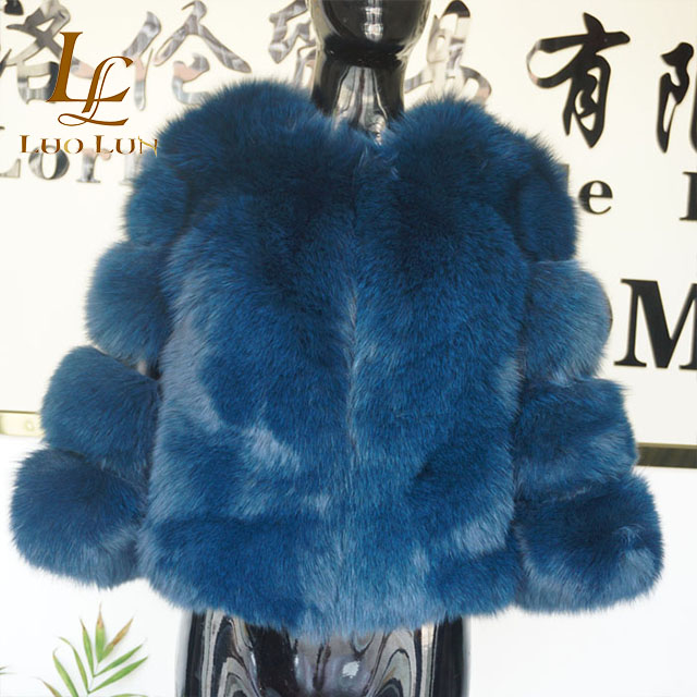 Wholesale Women Fox Fur Short Coat 2018 Winter Fashion Style