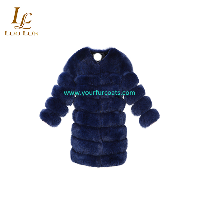 Real fur 2018 Real Fox Fur Coat Women Natural Real Fur Jackets Vest Winter Outerwear Women Clothes