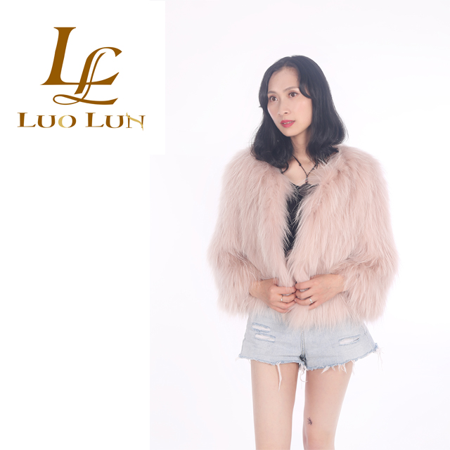 Fashion New Trends Wholesale Raccoon Fur Coat Women Winter Coats