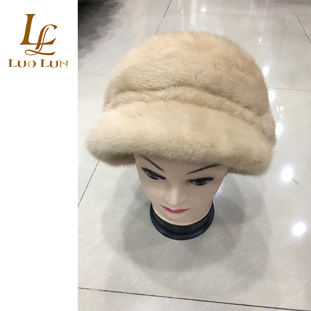 Hotsale 100% real mink fur hat for women
