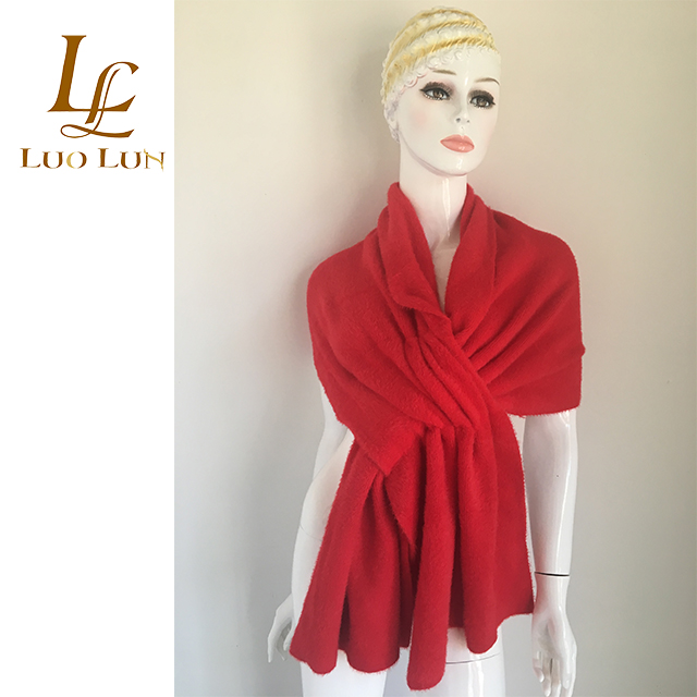 Factory latest fashion winter wool scarf shawl for lady