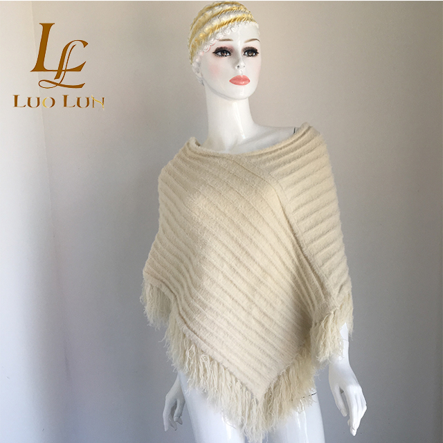 Add to CompareShare New design elegant knitting wool women cloak