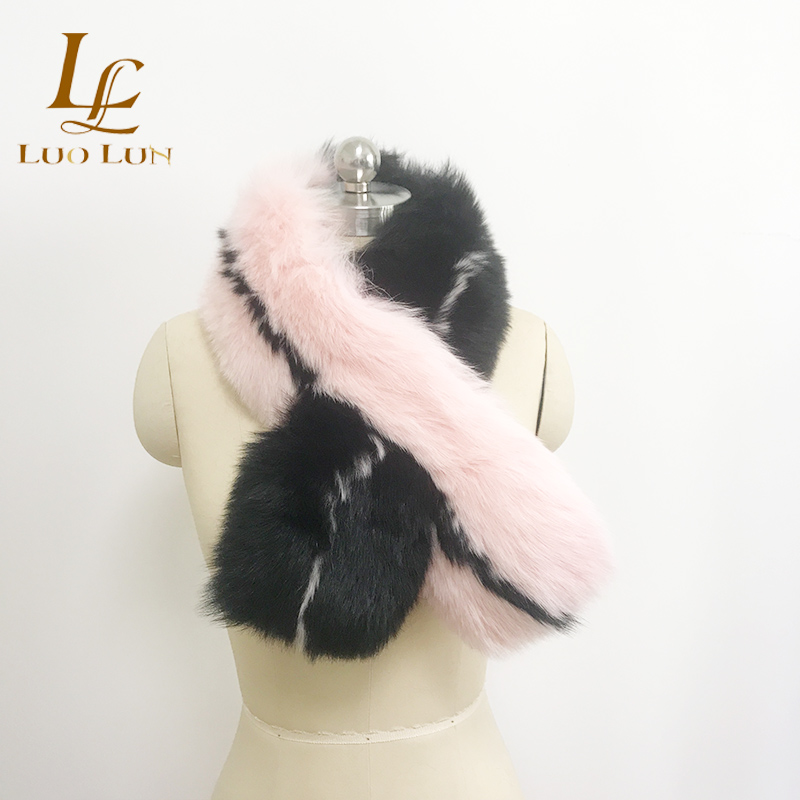 HOT sale Fur Scarves Rabbit fox Fur Scarf Neckerchief Women Clothing Accessories racoon fur scarf